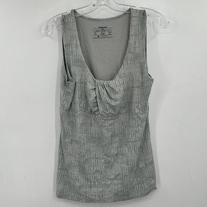 Patagonia Athletic Tank Top Printed Gray Women’s Size Large